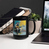 Fretboard Fantasia Black Glossy Mug - Beyond T-shirts